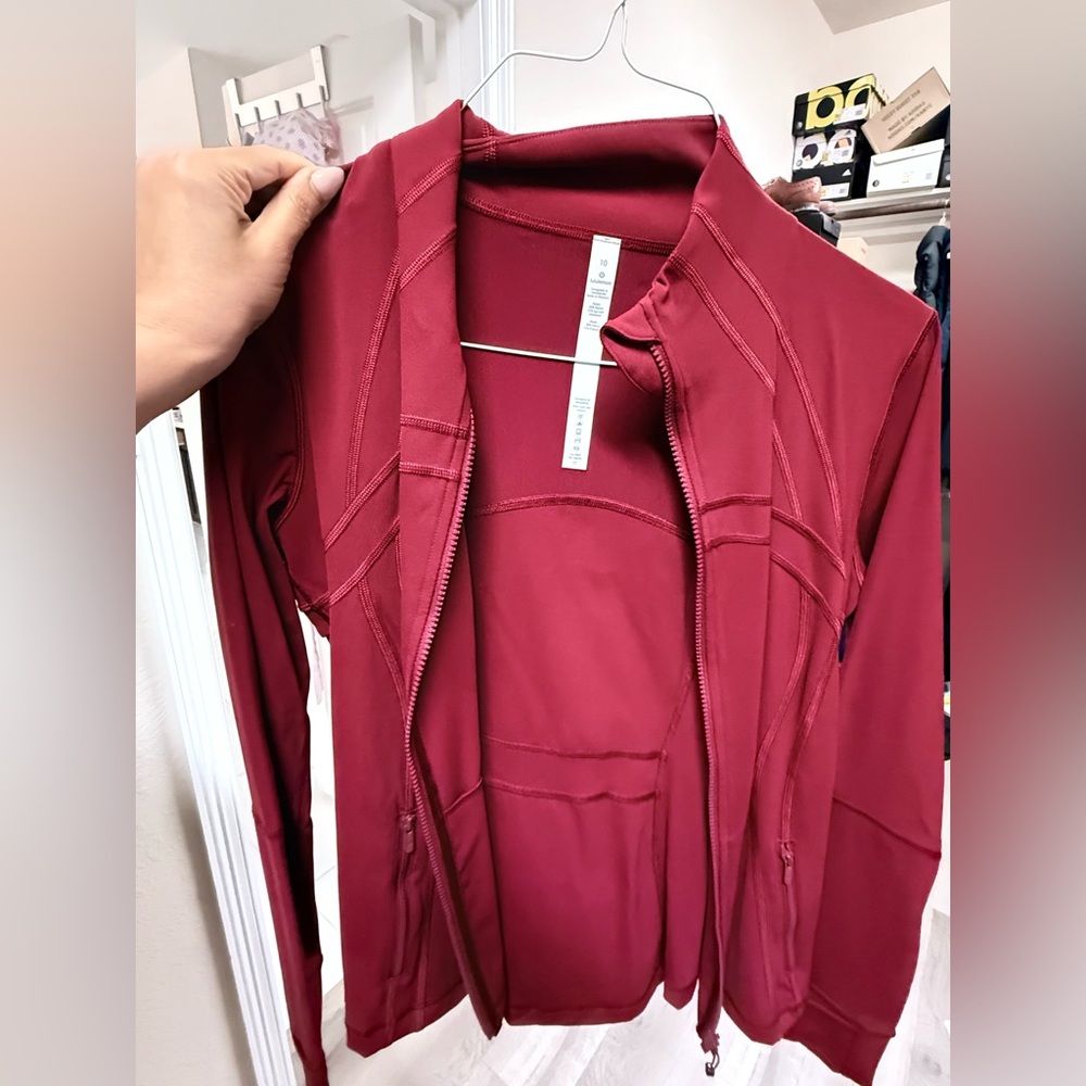 NWT LuluLemon Define Red Zip-Up Athletic Jacket